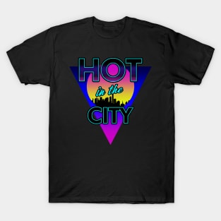 80s Retro Rad City Summer Heat SLogan 80's Meme Gift For 80's Kids T-Shirt